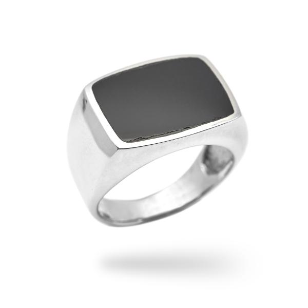 Bague onyx argent Charles
