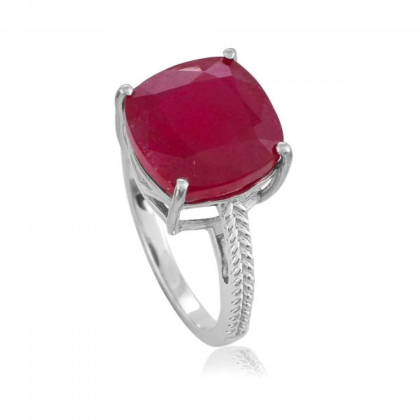 Bague en argent et rubis Flavia