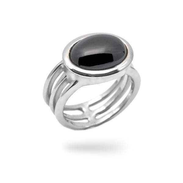 Bague onyx argent Wisdom