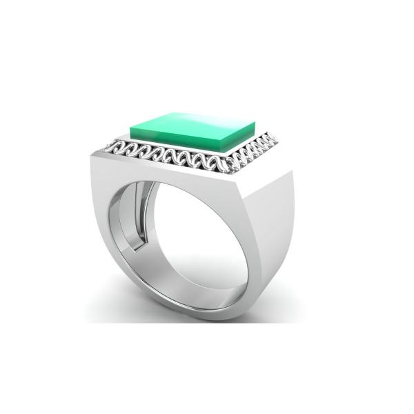 Bague aventurine argent Troie