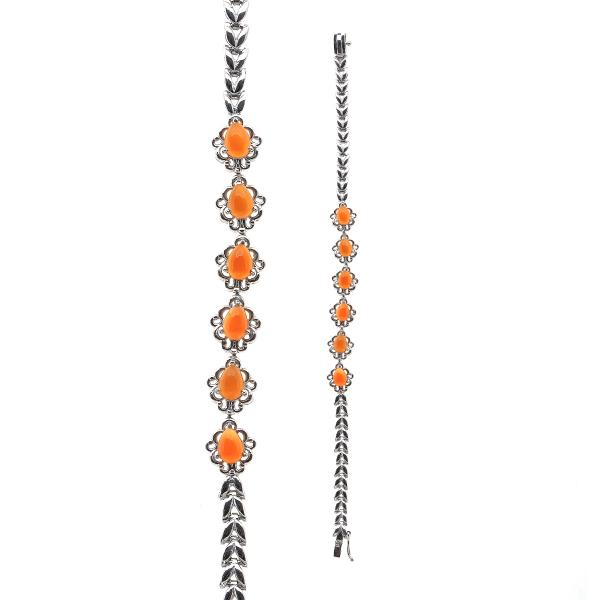 Bracelet cornaline argent Anastasia
