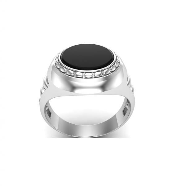 Bague onyx argent Hakashi