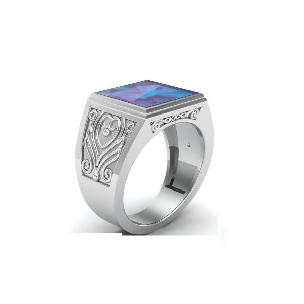 Bague lapis lazuli argent Raja