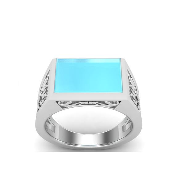 Bague turquoise argent Ananda