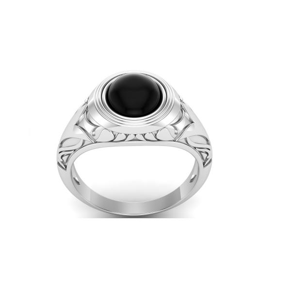 Bague onyx argent Horus