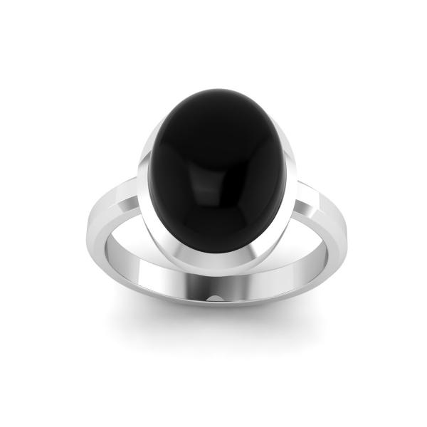 Bague onyx argent Piton