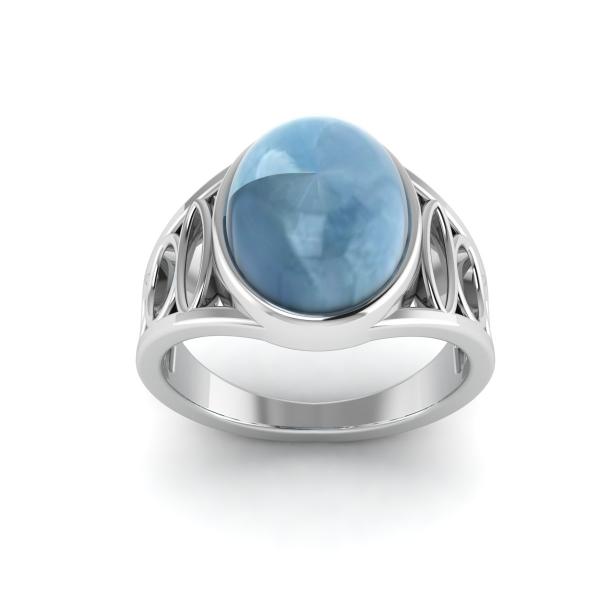 Bague calcedoine argent Neptune