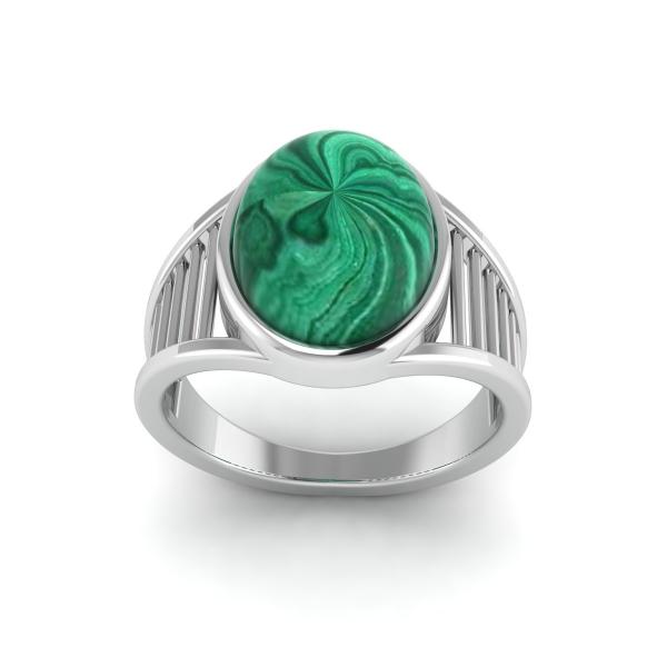 Bague malachite argent Sparte