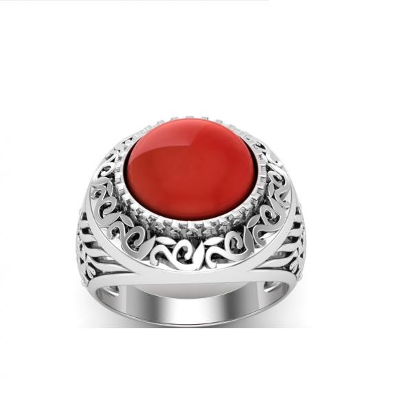 Bague cornaline argent Sahara