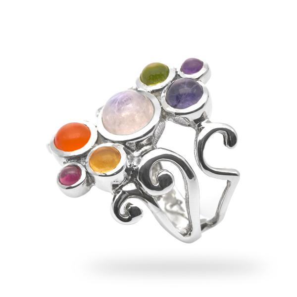 Bague univers argent Godness