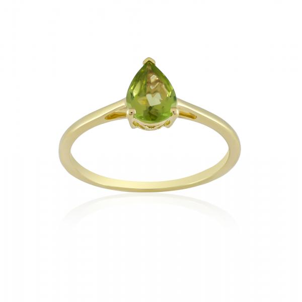 Bague en or 9 carats, Peridot BeauReal