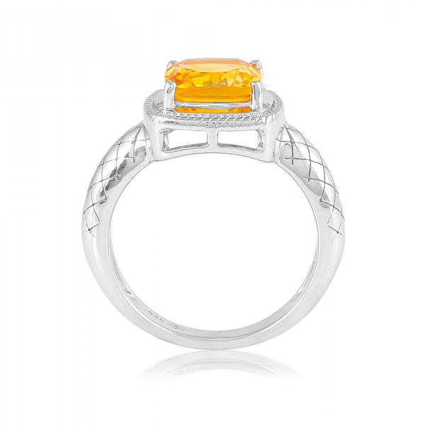 Bague en argent et citrine Clarence