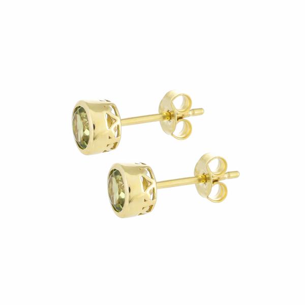 Boucles d'oreilles en or 18 carats, Peridot BeauReal