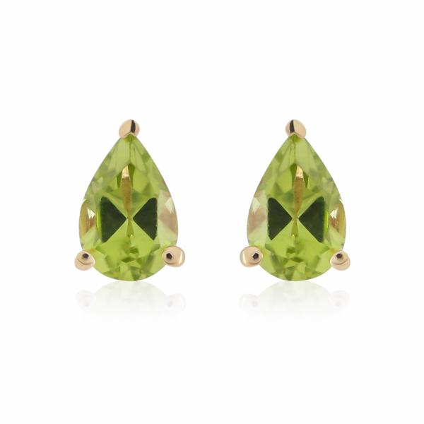 Boucles d'oreilles en or 9 carats, Péridot BeauReal