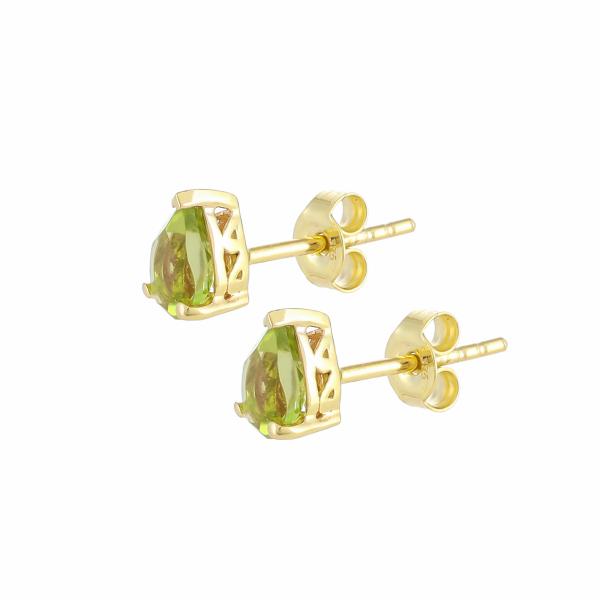 Boucles d'oreilles en or 9 carats, Péridot BeauReal