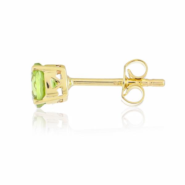 Gold earrings 18 carats, Peridot BeauReal