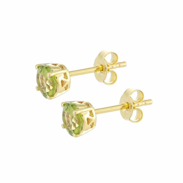 Boucles d'oreilles en or 18 carats, Péridot BeauReal