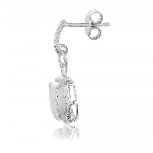 Boucle d'oreilles en argent et pierre de lune Cassie