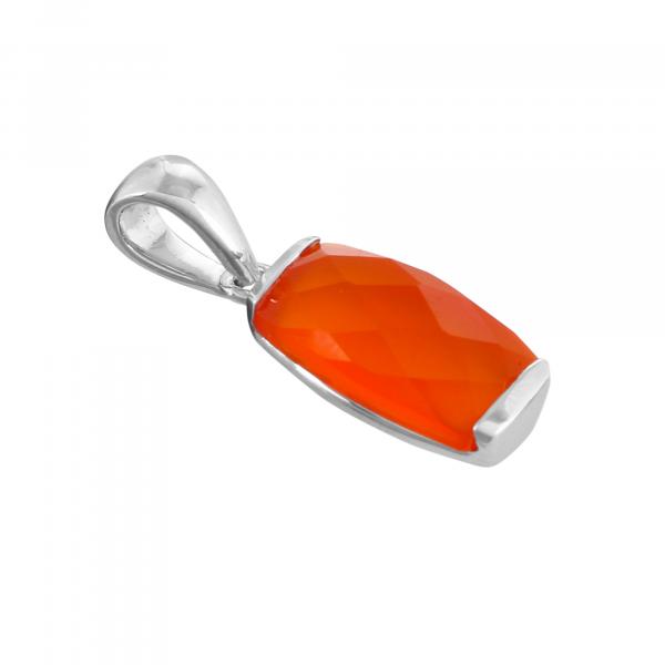 pendentif en argent et cornaline Camille