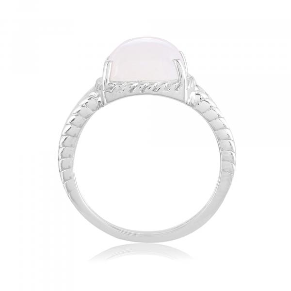 Bague en argent et pierre de lune Clotilde