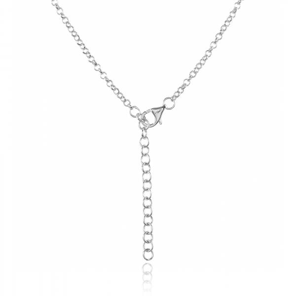 Collier en argent et rhodolite Cindy