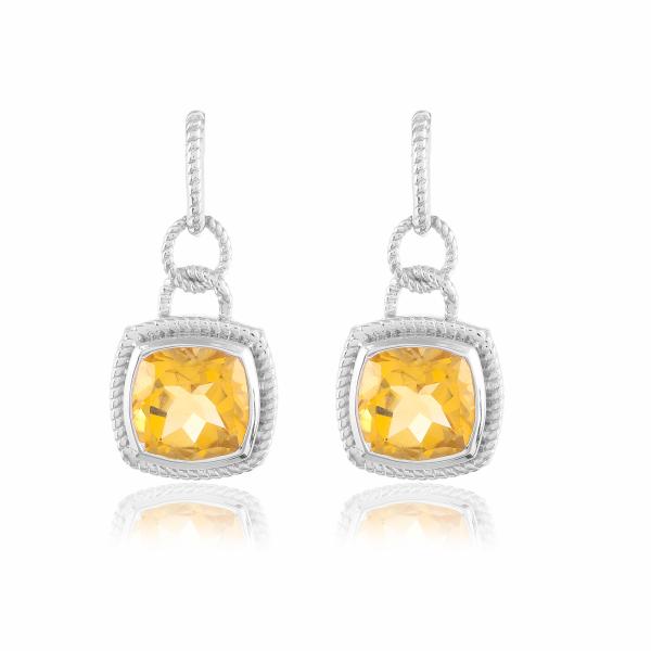 Boucle d'oreilles en argent et citrine Cassie