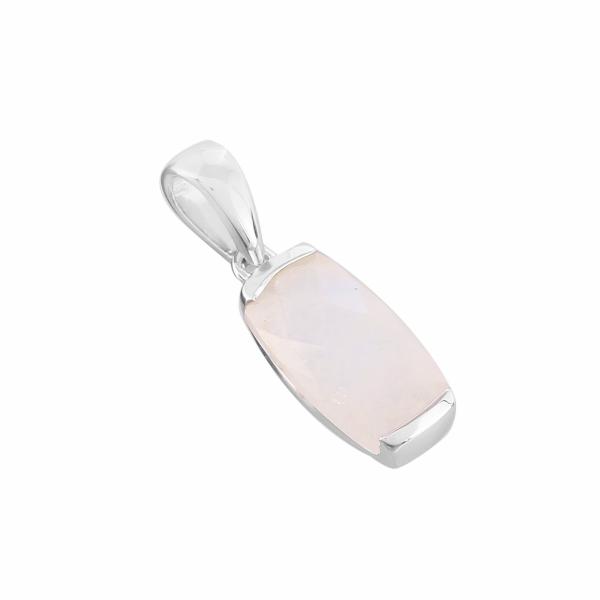 Silver pendant in moonstone Camille