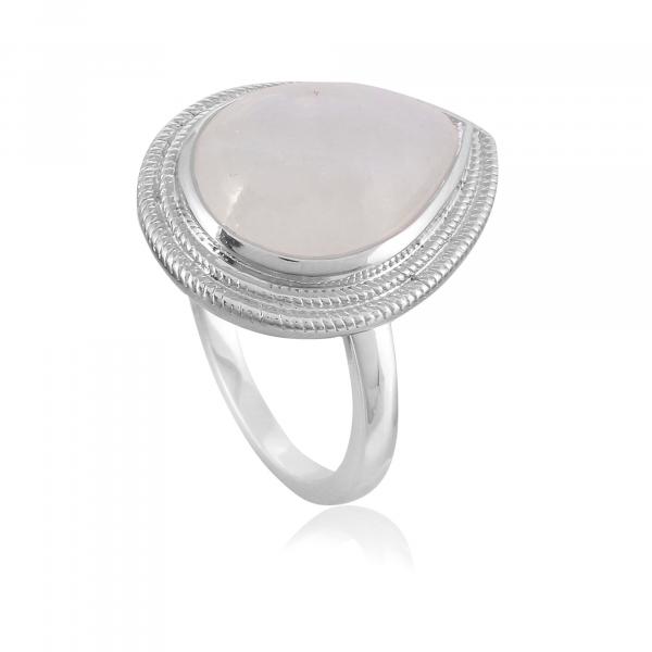 Bague en argent et pierre de lune Clemence