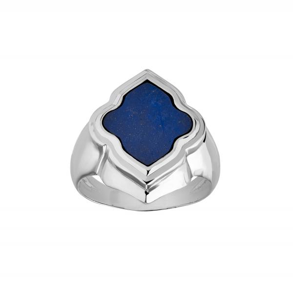 Bague lapis lazuli argent Mosaica