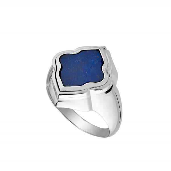 Silver Ring lapis lazuli Mosaica