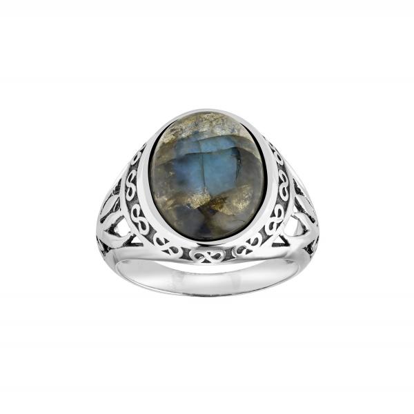 Bague labradorite argent Apolon