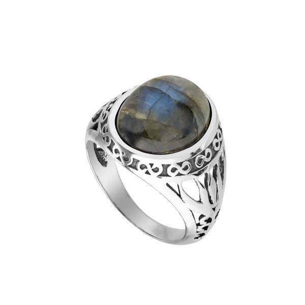 Silver Ring labradorite Apolon