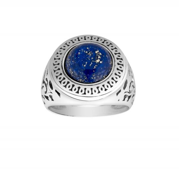 Bague lapis lazuli argent Alvaro