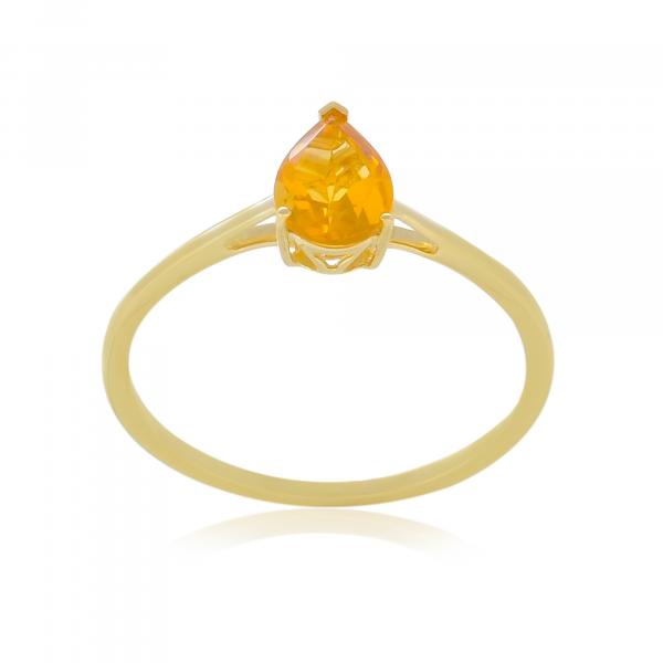 Bague en or 18 carats, Citrine BeauReal