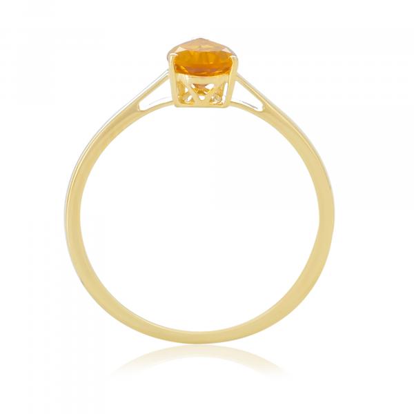Bague en or 18 carats, Citrine BeauReal
