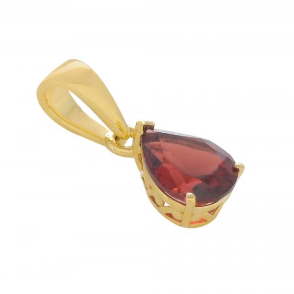 Pendentif en or 18 carats, Grenat BeauReal