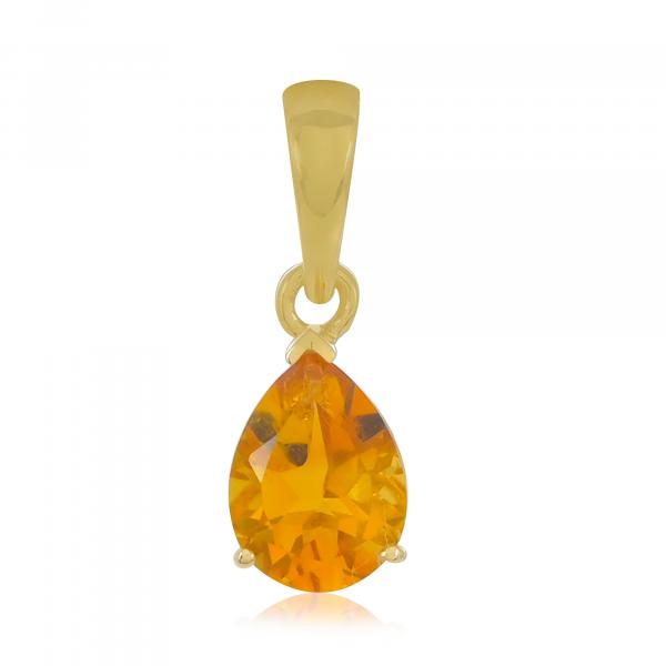 Pendentif en or 18 carats, Citrine BeauReal