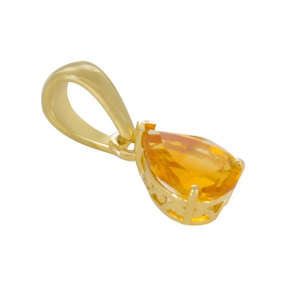 Pendentif en or 18 carats, Citrine BeauReal