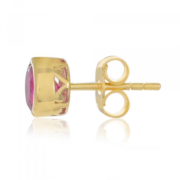 Boucles d'oreilles en or 9 carats, Rubis BeauReal