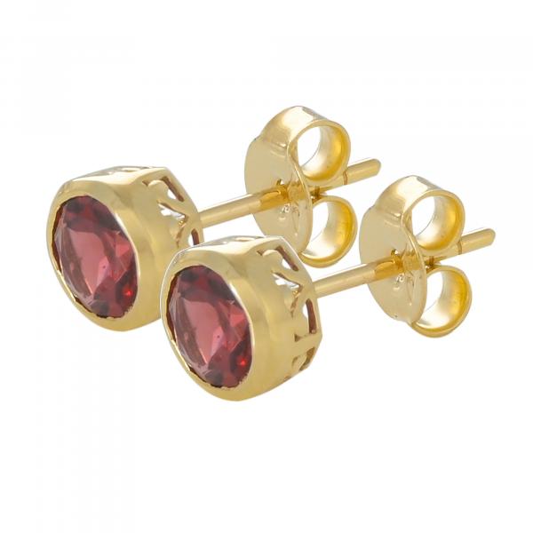 Boucles d'oreilles en or 9 carats, Grenat BeauReal