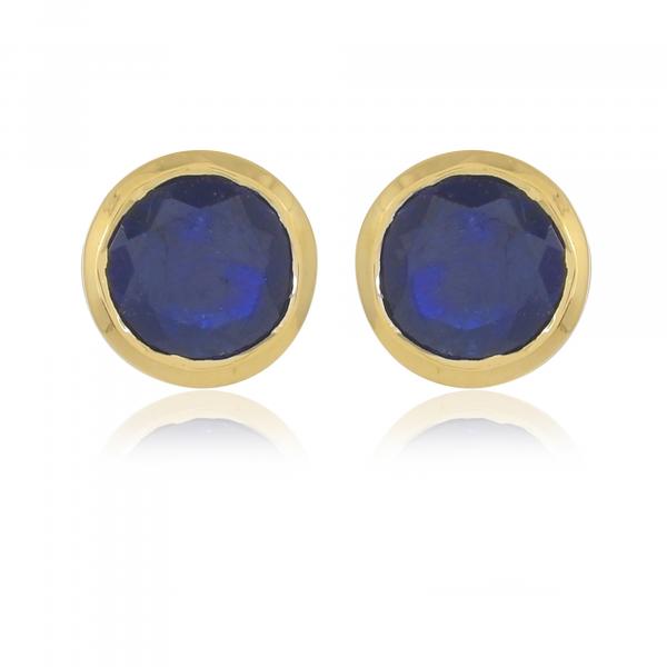 Boucles d'oreilles en or 18 carats, Saphir BeauReal