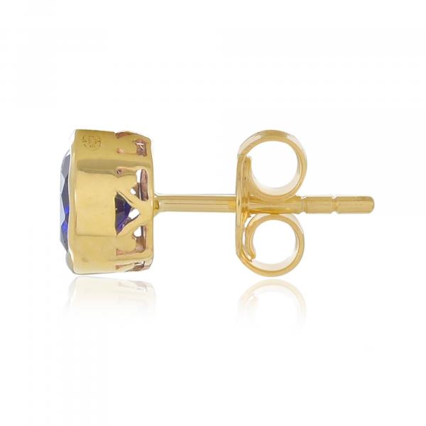 Boucles d'oreilles en or 18 carats, Saphir BeauReal