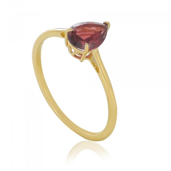 Bague en or 9 carats, Grenat BeauReal