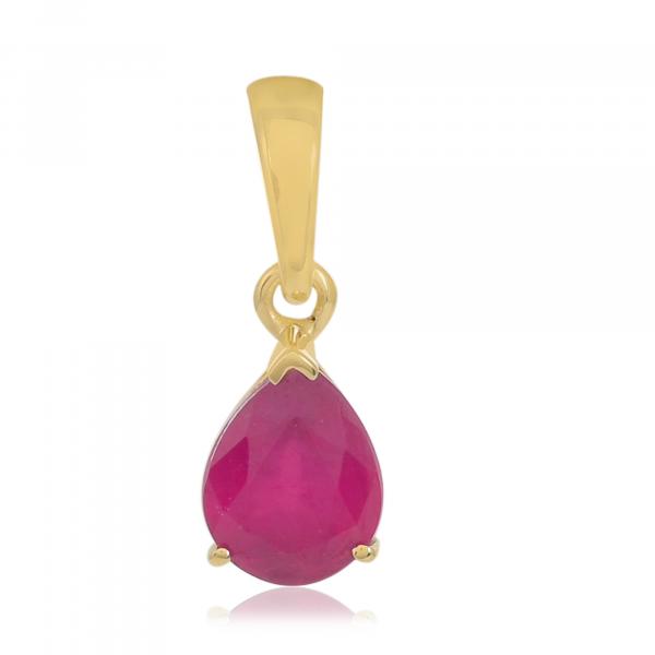 Pendentif en or 18 carats, Rubis BeauReal