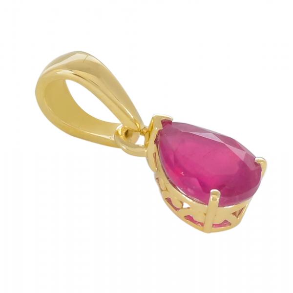 Pendentif en or 18 carats, Rubis BeauReal