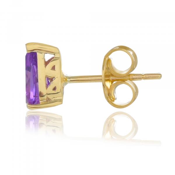 Gold ring 18 carats, Amethyst BeauReal
