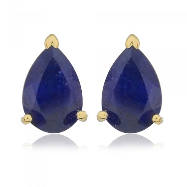 Boucles d'oreilles en or 9 carats, Saphir BeauReal