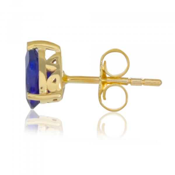 Boucles d'oreilles en or 18 carats, Saphir BeauReal