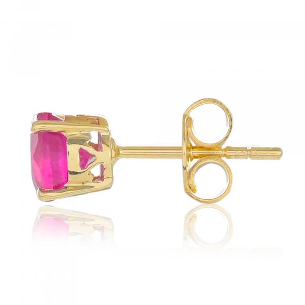 Gold earrings 18 carats, Ruby BeauReal
