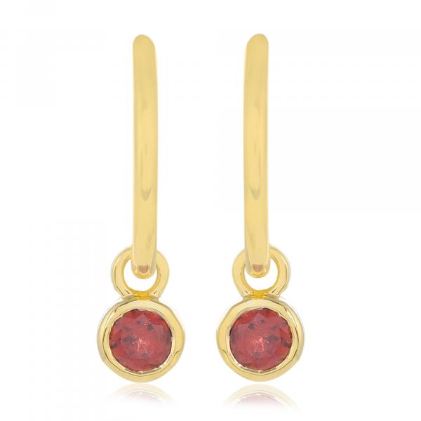 Boucles d'oreilles en or 9 carats, Grenat BeauReal